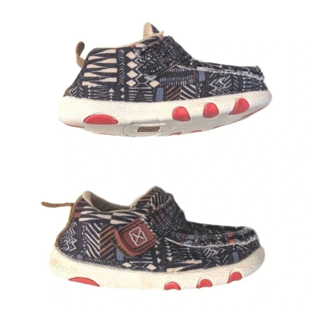 Twisted X ICA0020 Infant Kicks Multi Color Geometric Fabric Leather Shoes 5M